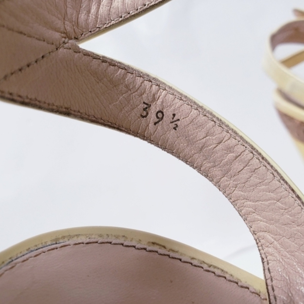 PRADA Canary Yellow Cork Platform Heels Women's EU 39.5 US Size 9 (GUC) - Picture 12 of 12